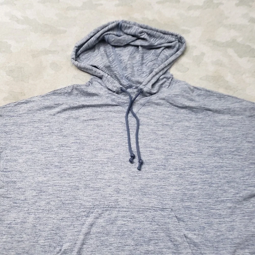 Nike Sweatshirt Womens XL Blue Pullover Yoga Hoodie Dri-Fit Crop Gym Sport
